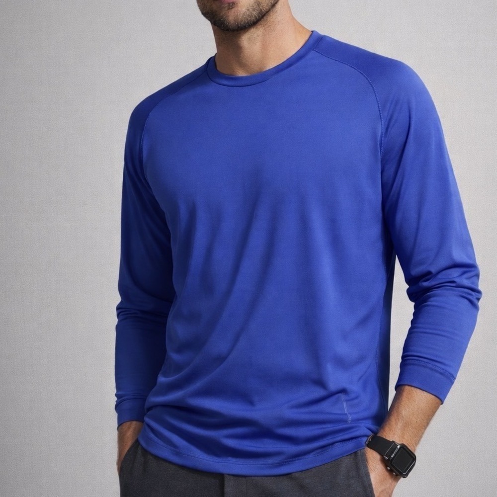 Ralph Lauren NWT RLX Cobalt Blue Athletic Long Sleeve Top Size XL
